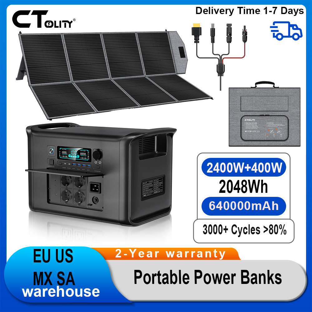 Rv Solar Kit 400W - CTOLITY AP2000 2400W 1600W 500W Stazione