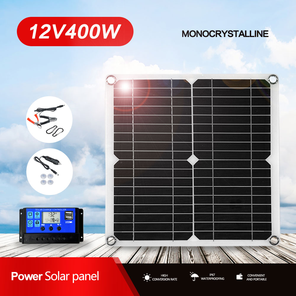 Rv Solar Kit 400W - Kit pannello solare 400W completo Dual